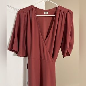 Aritzia rose coloured wrap dress! Worn twice.